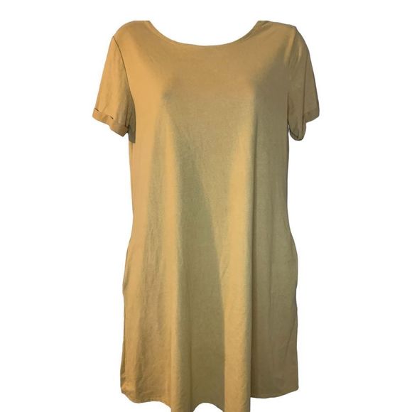Vibe Dresses & Skirts - ***🔴3/$15🔴*** Vibe Sportswear Mustard Dress w/pockets Women’s Medium